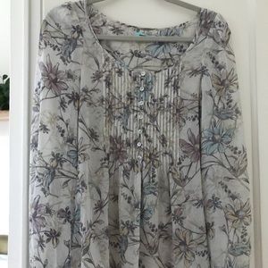 Long Sleeve Floral Blouse
